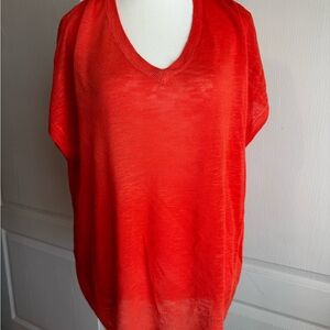 Vibrant Coral Women's Top